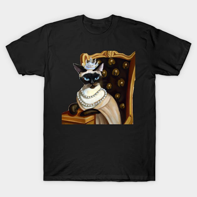 cat queen T-Shirt by big_owl